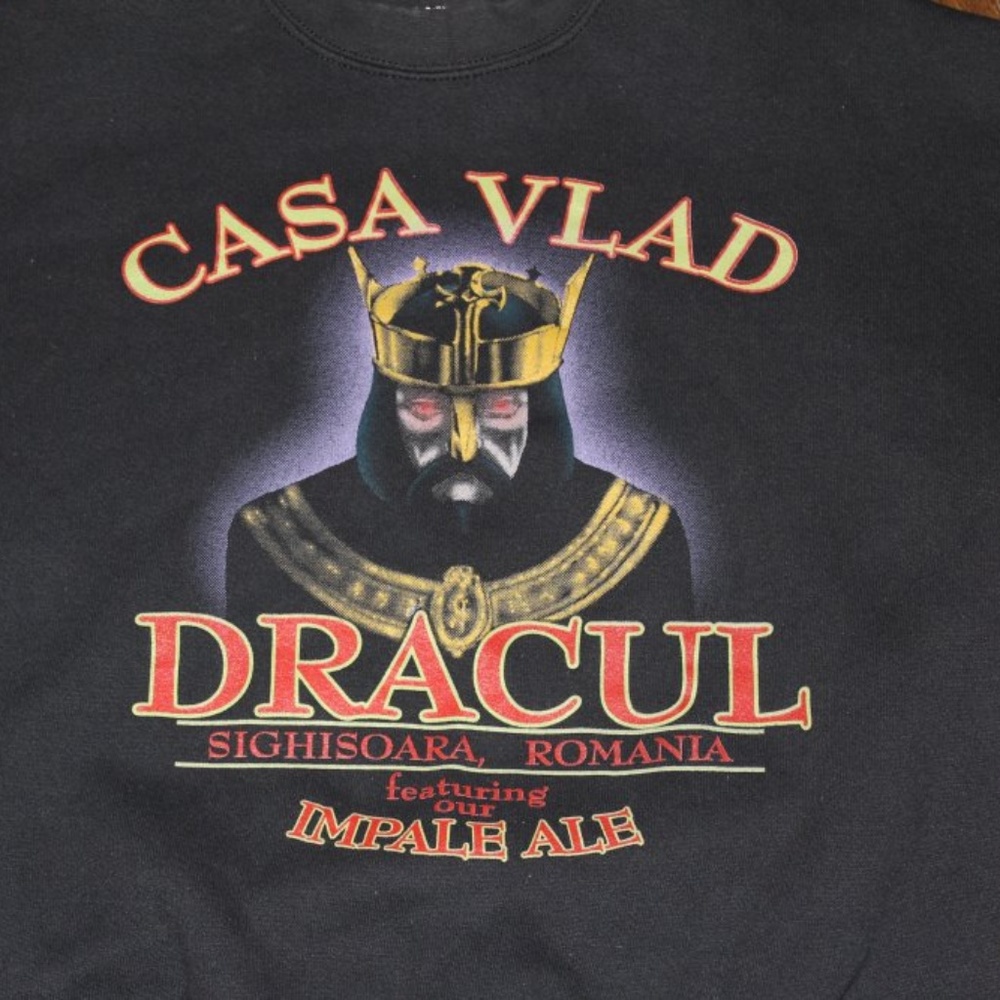 Casa Vlad Dracul Impale Ale Sweatshirt Beer Vampire - Picture 2 of 4